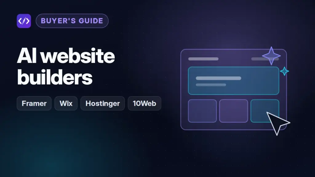 AI website builders: CodeToolPilot editorial illustration