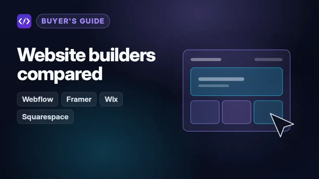 Website builders compared: CodeToolPilot editorial illustration
