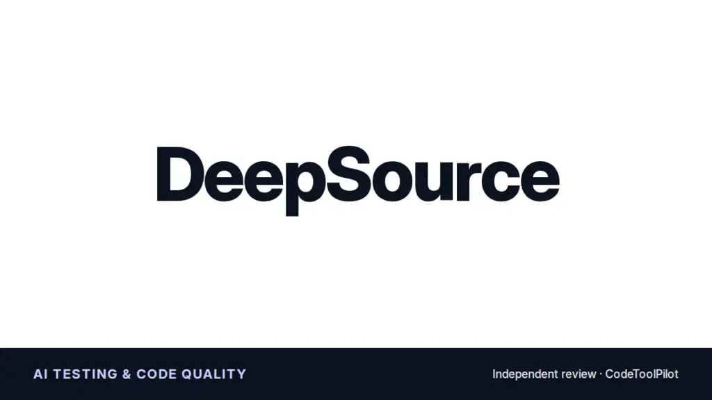 DeepSource review title card