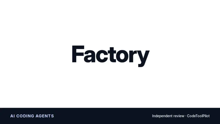 Factory review title card