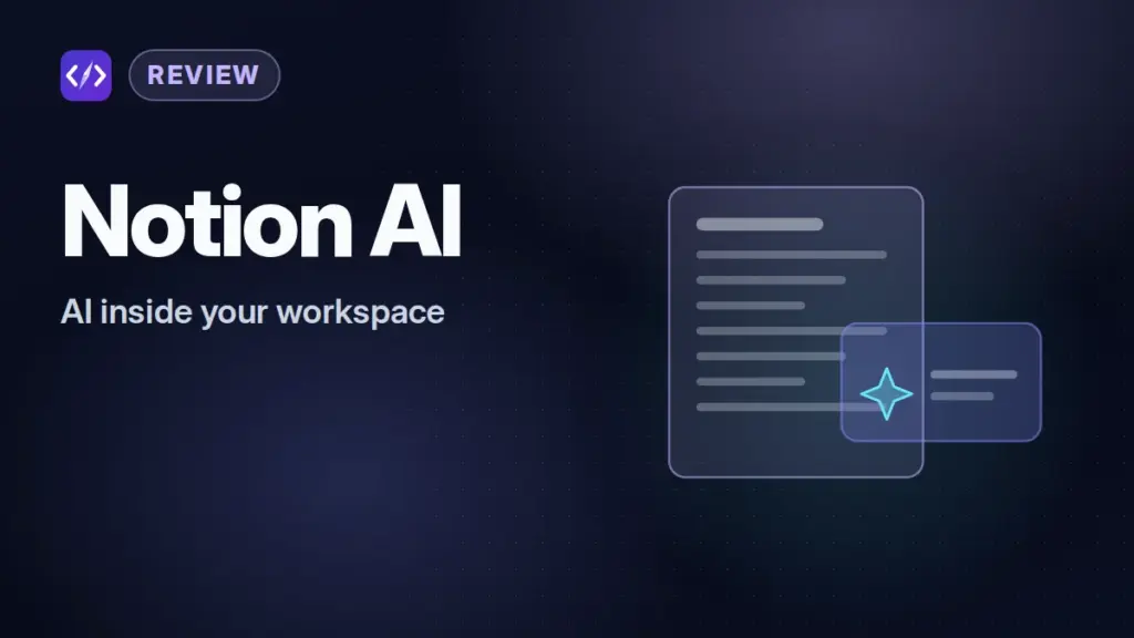 Notion AI review: CodeToolPilot editorial illustration (ai inside your workspace)