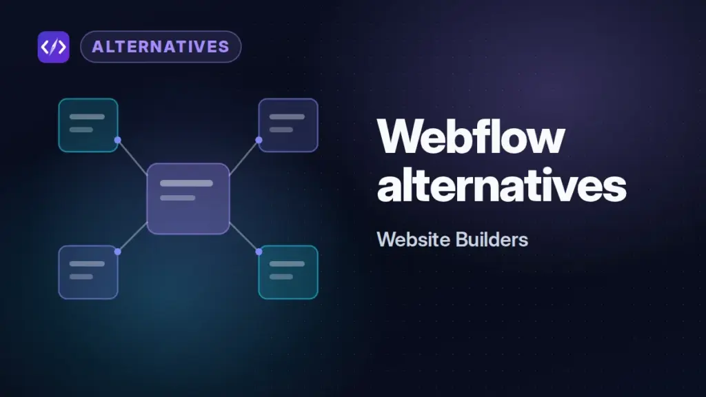 Webflow alternatives: CodeToolPilot editorial illustration