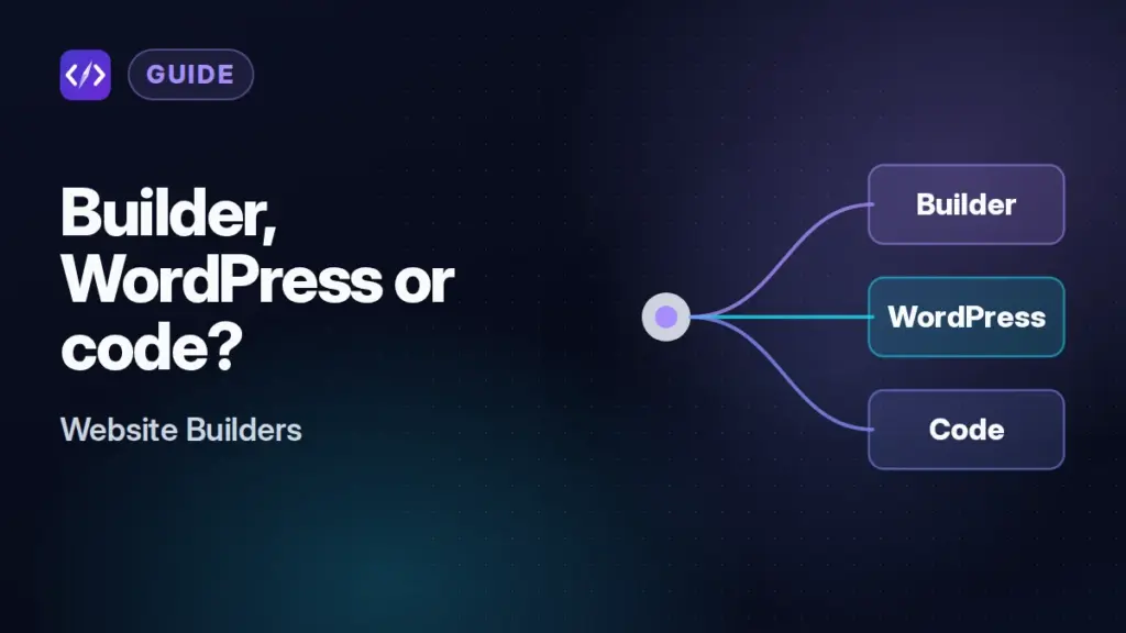 Builder, WordPress or code?: CodeToolPilot editorial illustration