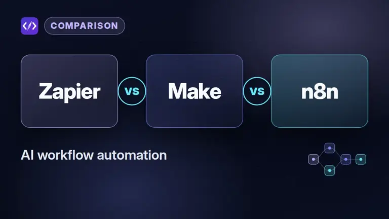 Zapier vs Make vs n8n: AI Workflow Automation Compared